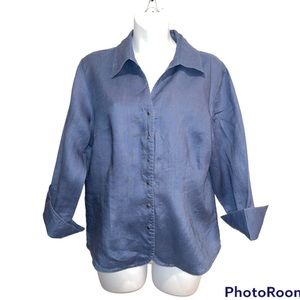 Coldwater Creek Shirt.  Size medium. Chambray blue color